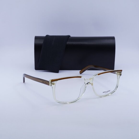 Final Price! Saint Laurent SL599OPT 003 Brown Eyeglasses 58mm - Picture 1 of 11